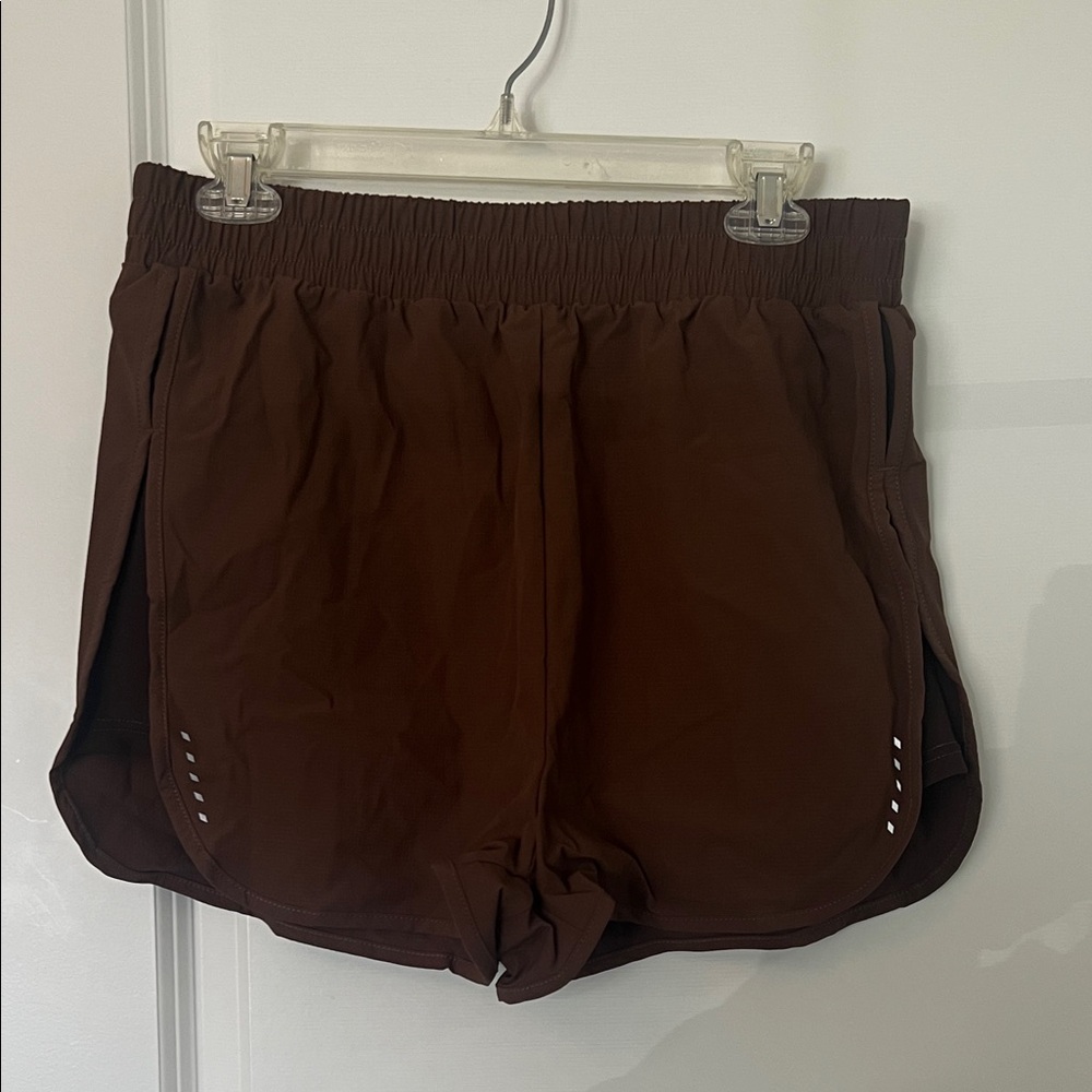SHEIN Chocolate Brown Women's Athletic Shorts
